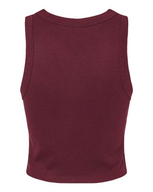 BELLA + CANVAS 1019 - Women's Micro Rib Racer Tank - Solid Maroon Blend