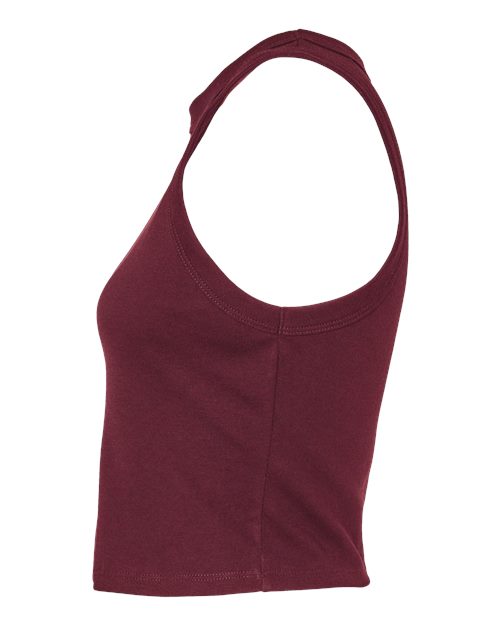 BELLA + CANVAS 1019 - Women's Micro Rib Racer Tank - Solid Maroon Blend