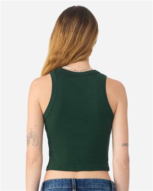BELLA + CANVAS 1019 - Women's Micro Rib Racer Tank - Solid Forest Blend