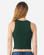 BELLA + CANVAS 1019 - Women's Micro Rib Racer Tank - Solid Forest Blend