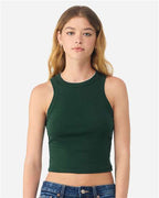 BELLA + CANVAS 1019 - Women's Micro Rib Racer Tank - Solid Forest Blend