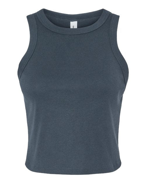 BELLA + CANVAS 1019 - Women's Micro Rib Racer Tank - Solid Vintage Navy Blend