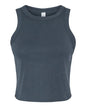 BELLA + CANVAS 1019 - Women's Micro Rib Racer Tank - Solid Vintage Navy Blend