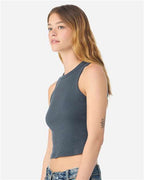 BELLA + CANVAS 1019 - Women's Micro Rib Racer Tank - Solid Vintage Navy Blend