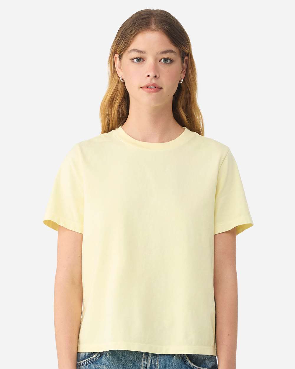 BELLA + CANVAS 6110GD — Women's Garment-Dyed Tee — Buttermilk