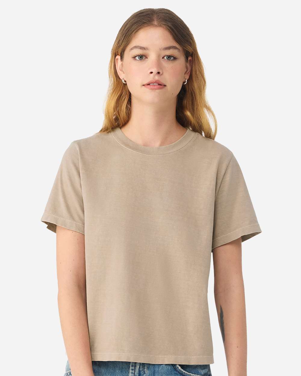 BELLA + CANVAS 6110GD — Women's Garment-Dyed Tee — Khaki