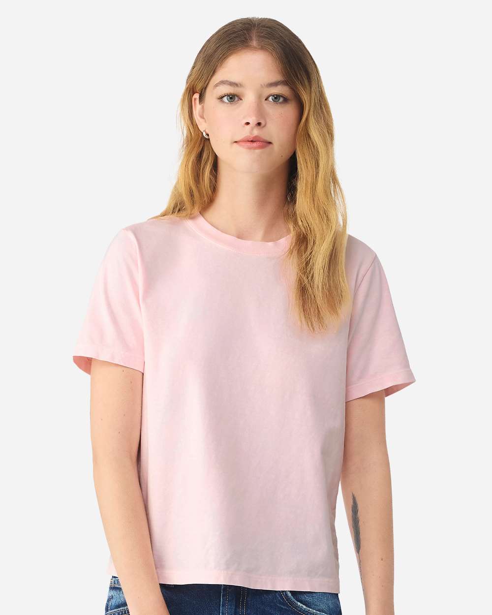 BELLA + CANVAS 6110GD — Women's Garment-Dyed Tee — Pink