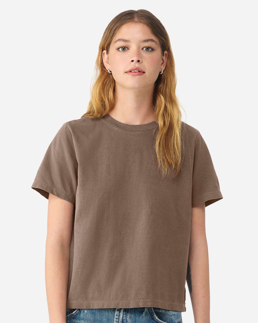 BELLA + CANVAS 6110GD — Women's Garment-Dyed Tee — Washed Cocoa