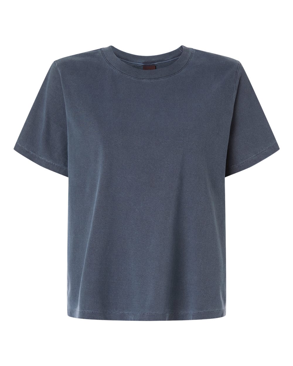 BELLA + CANVAS 6110GD — Women's Garment-Dyed Tee — Washed Navy (flat)