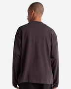Shaka Wear SHMOL - Unisex Max Heavyweight Oversized Long Sleeve Tee - Off Black