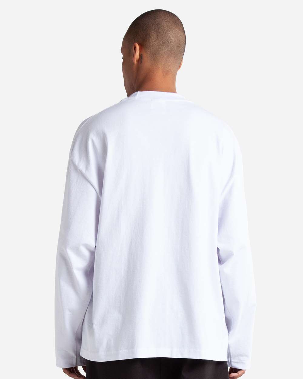 Shaka Wear SHMOL - Unisex Max Heavyweight Oversized Long Sleeve Tee - White
