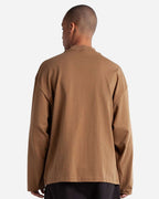 Shaka Wear SHMOL - Unisex Max Heavyweight Oversized Long Sleeve Tee - Latte