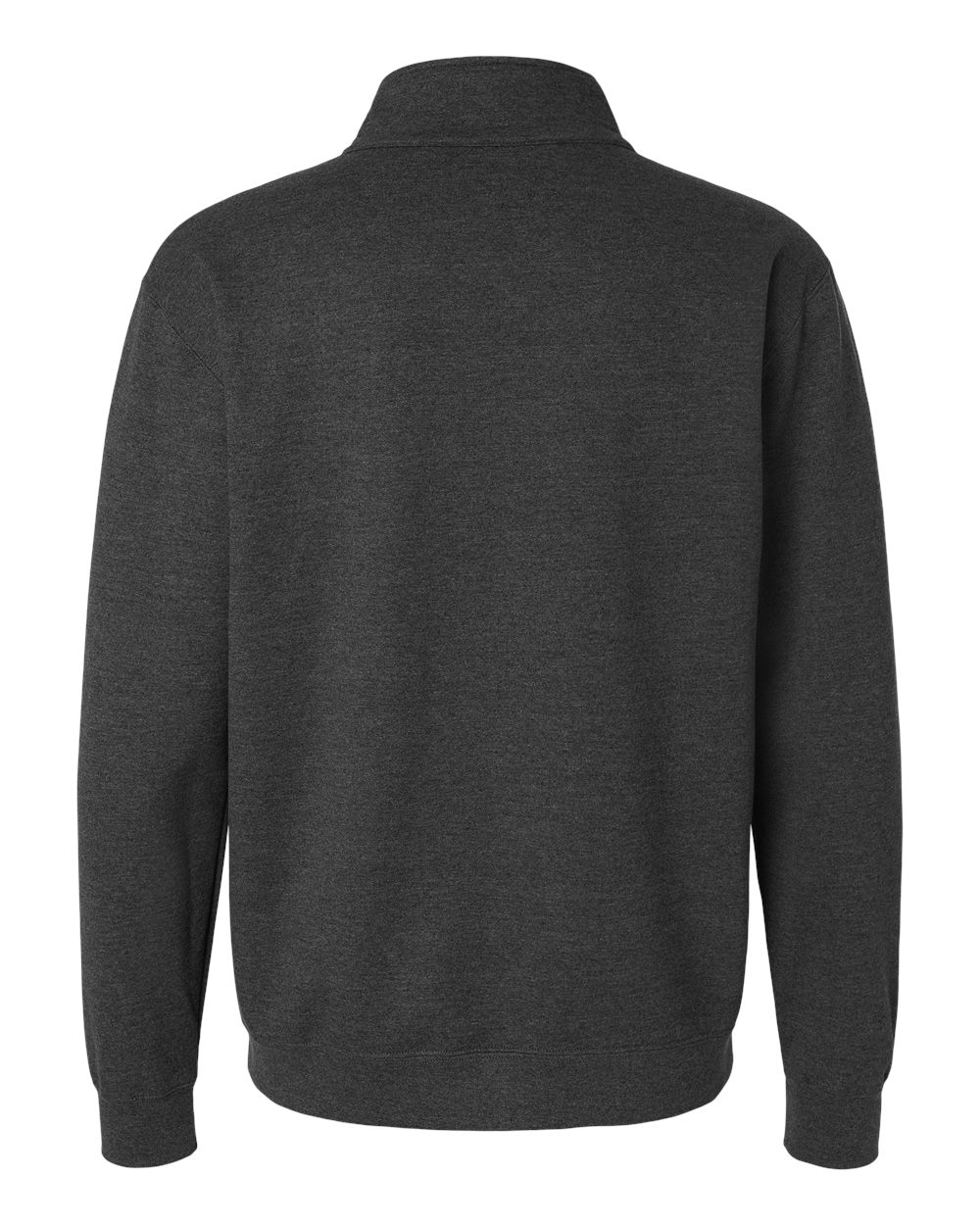 Gildan 18810 — Unisex Heavy Blend™ Quarter-Zip Sweatshirt — Fan Charcoal Heather (flat)