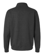Gildan 18810 — Unisex Heavy Blend™ Quarter-Zip Sweatshirt — Fan Charcoal Heather (flat)
