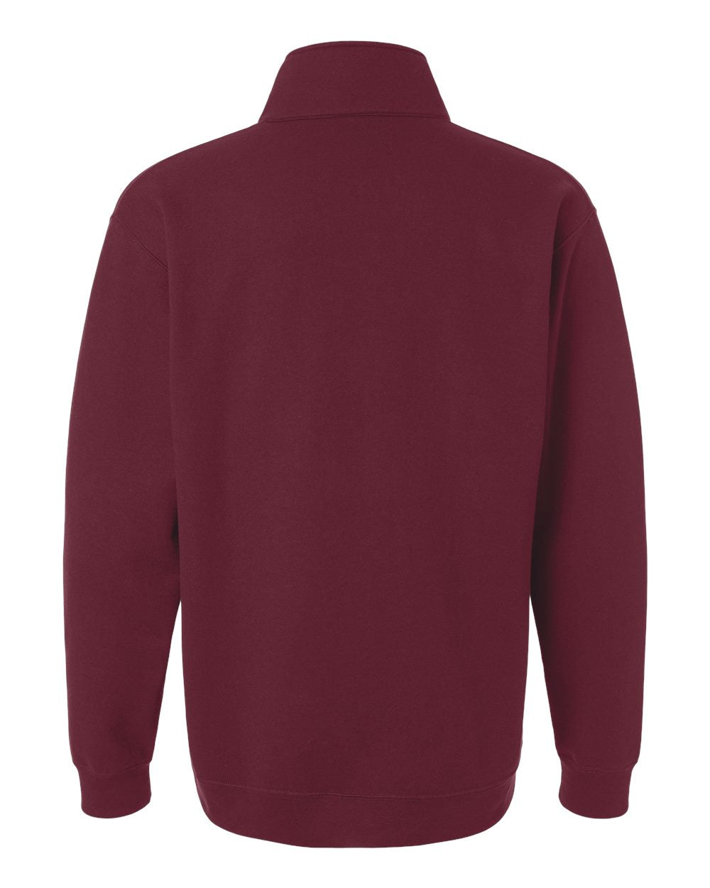 Gildan 18810 — Unisex Heavy Blend™ Quarter-Zip Sweatshirt — Maroon (flat)