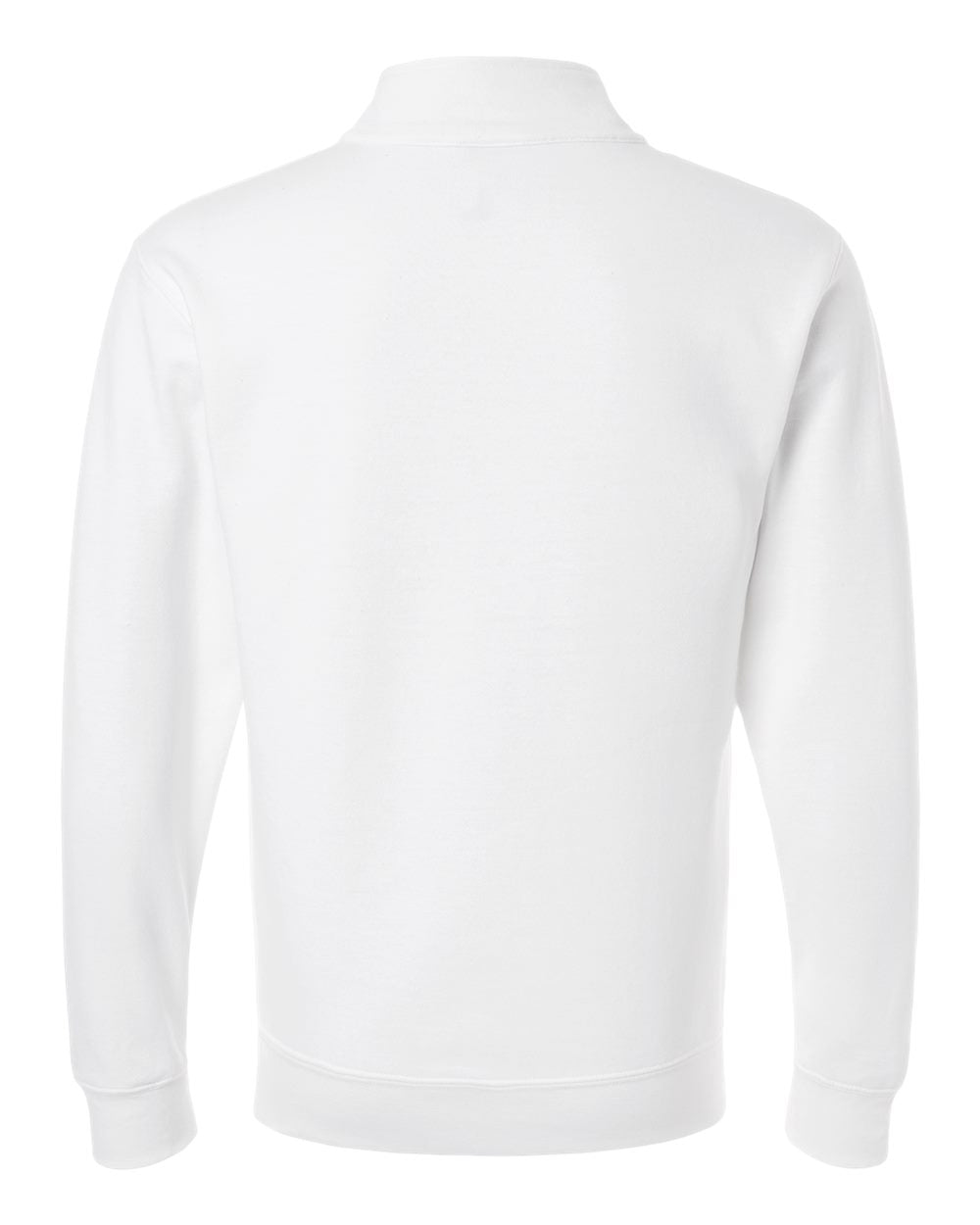 Gildan 18810 — Unisex Heavy Blend™ Quarter-Zip Sweatshirt — White (flat)