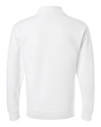 Gildan 18810 — Unisex Heavy Blend™ Quarter-Zip Sweatshirt — White (flat)