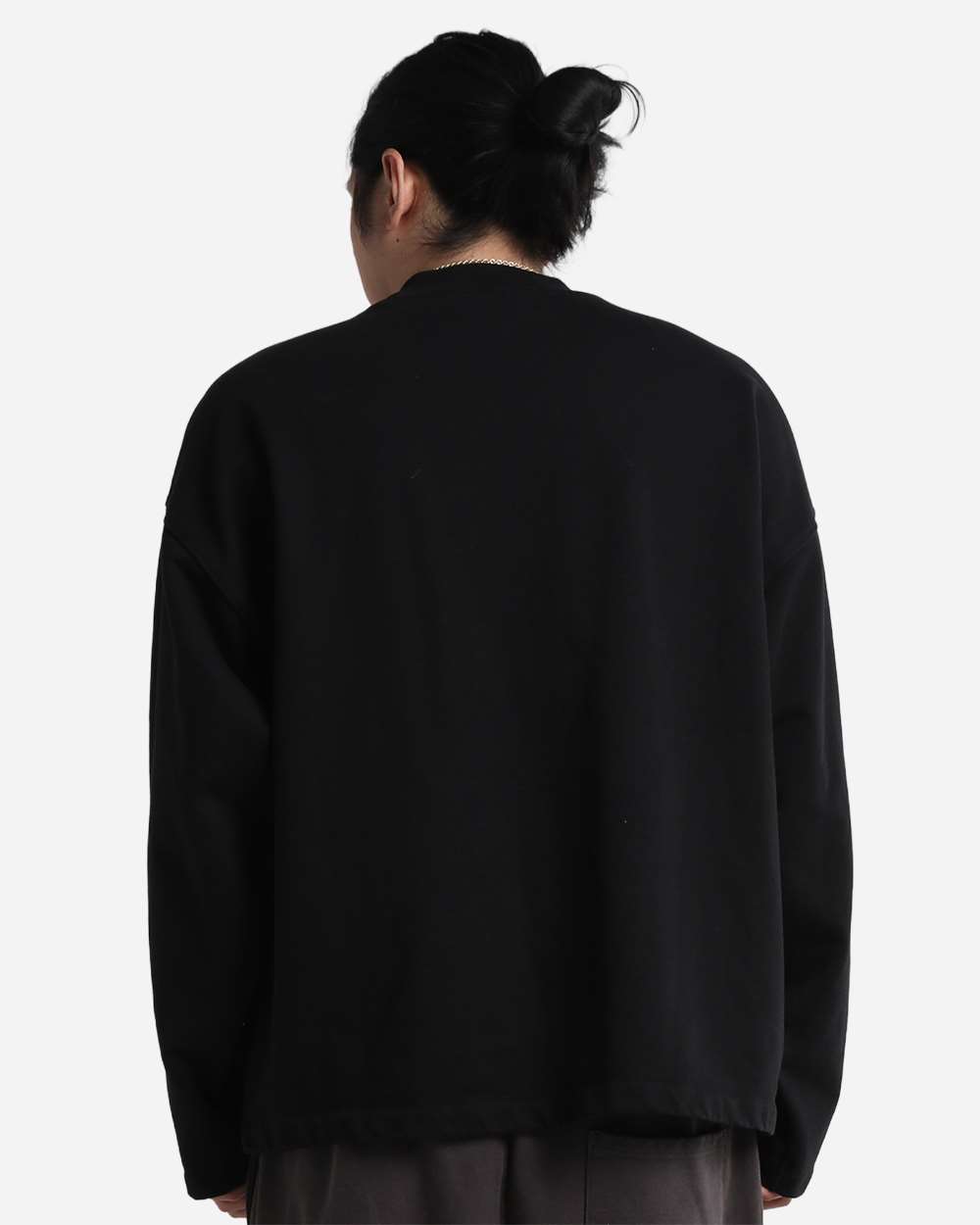 Shaka Wear SHGTL - Unisex Garment-Dyed Terry Long Sleeve Tee - Black