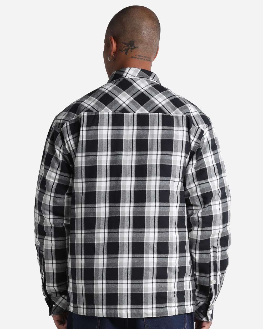 Shaka Wear SHPJK - Unisex Plaid Jacket 2.0 - Black