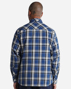 Shaka Wear SHPJK - Unisex Plaid Jacket 2.0 - Blue