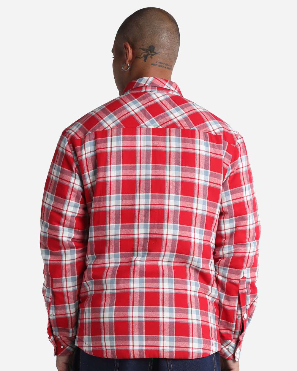 Shaka Wear SHPJK - Unisex Plaid Jacket 2.0 - Red