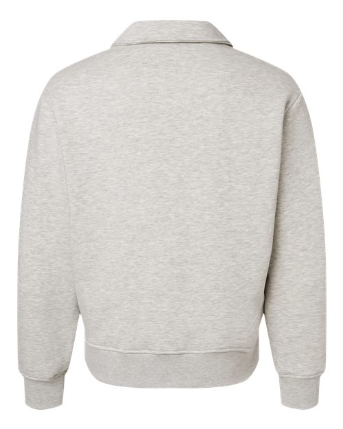 BELLA + CANVAS 4741 - Unisex 10 oz. Heavyweight Polo Sweatshirt - Vintage Heather Grey