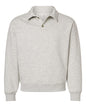 BELLA + CANVAS 4741 - Unisex 10 oz. Heavyweight Polo Sweatshirt - Vintage Heather Grey