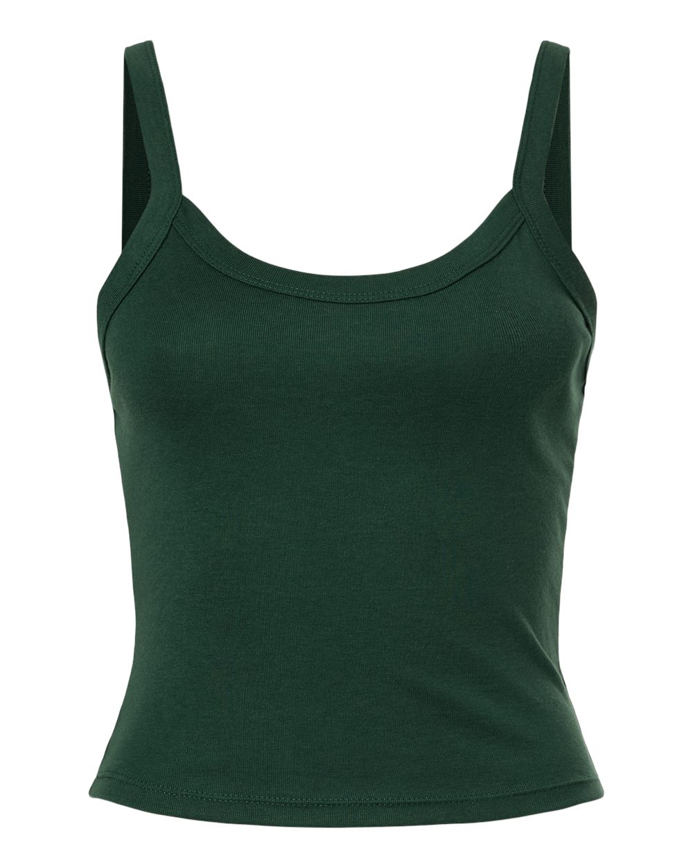 BELLA + CANVAS 1012 — Women's Micro Rib Spaghetti Strap Tank — Solid Forest Blend