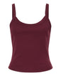 BELLA + CANVAS 1012 — Women's Micro Rib Spaghetti Strap Tank — Solid Maroon Blend