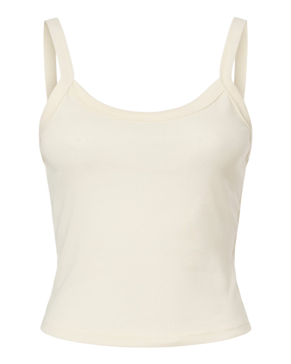 BELLA + CANVAS 1012 — Women's Micro Rib Spaghetti Strap Tank — Solid Natural Blend