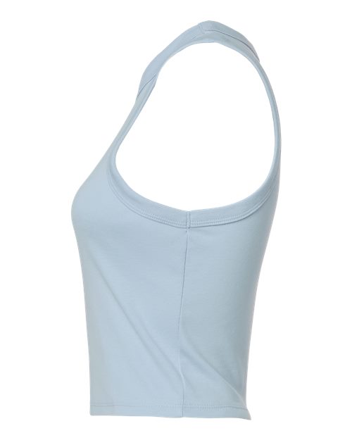 BELLA + CANVAS 1019 - Women's Micro Rib Racer Tank - Solid Baby Blue Blend