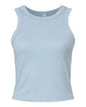 BELLA + CANVAS 1019 - Women's Micro Rib Racer Tank - Solid Baby Blue Blend