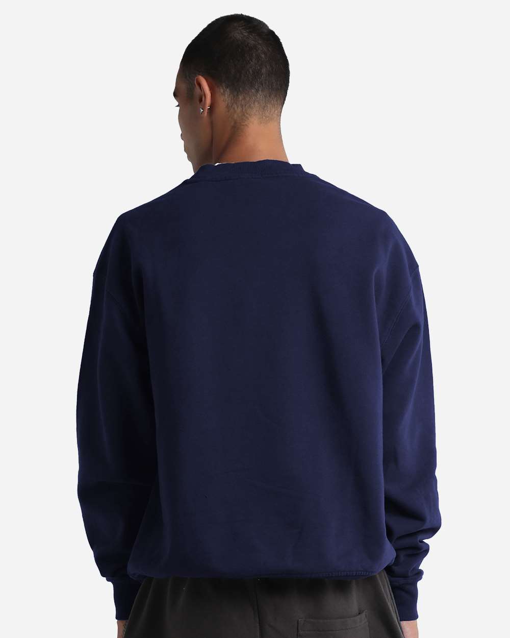 Shaka Wear SHGMC - Unisex Max Heavy Garment-Dyed Crewneck Sweatshirt - Navy
