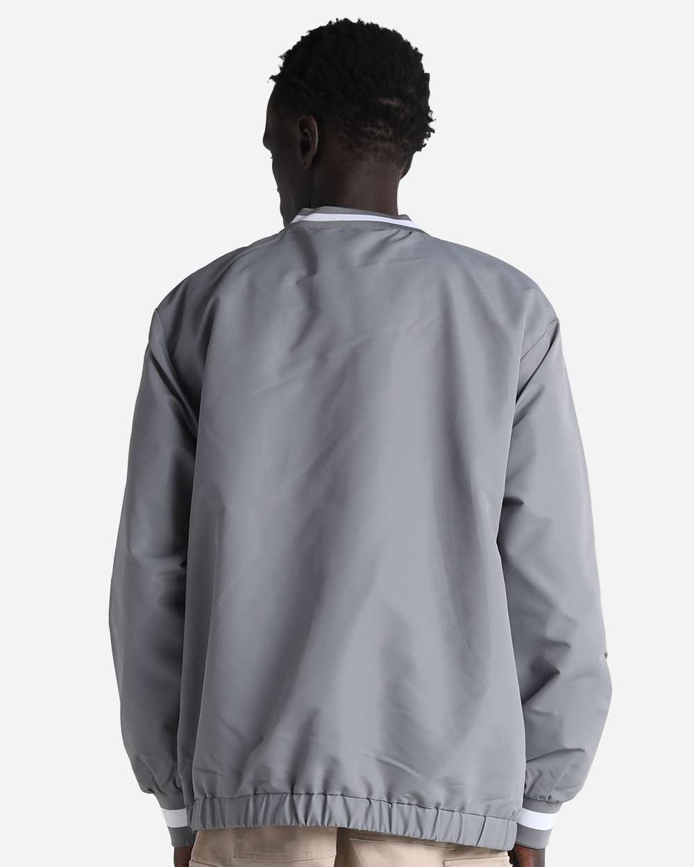 Shaka Wear SHCNW - Unisex Crewneck Windbreaker - Grey