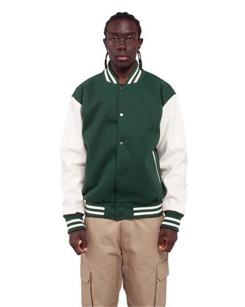 Shaka Wear SHLLJ - Unisex Letterman Jacket