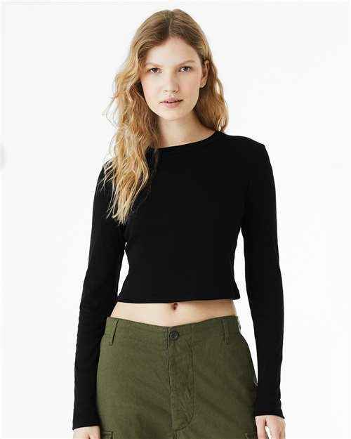 BELLA + CANVAS 1501 - Women's Micro Rib Long Sleeve Baby Tee