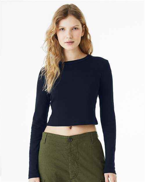 BELLA + CANVAS 1501 - Women's Micro Rib Long Sleeve Baby Tee
