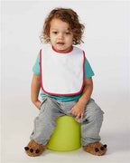 Rabbit Skins 1003 - Infant Contrast Trim Terry Bib