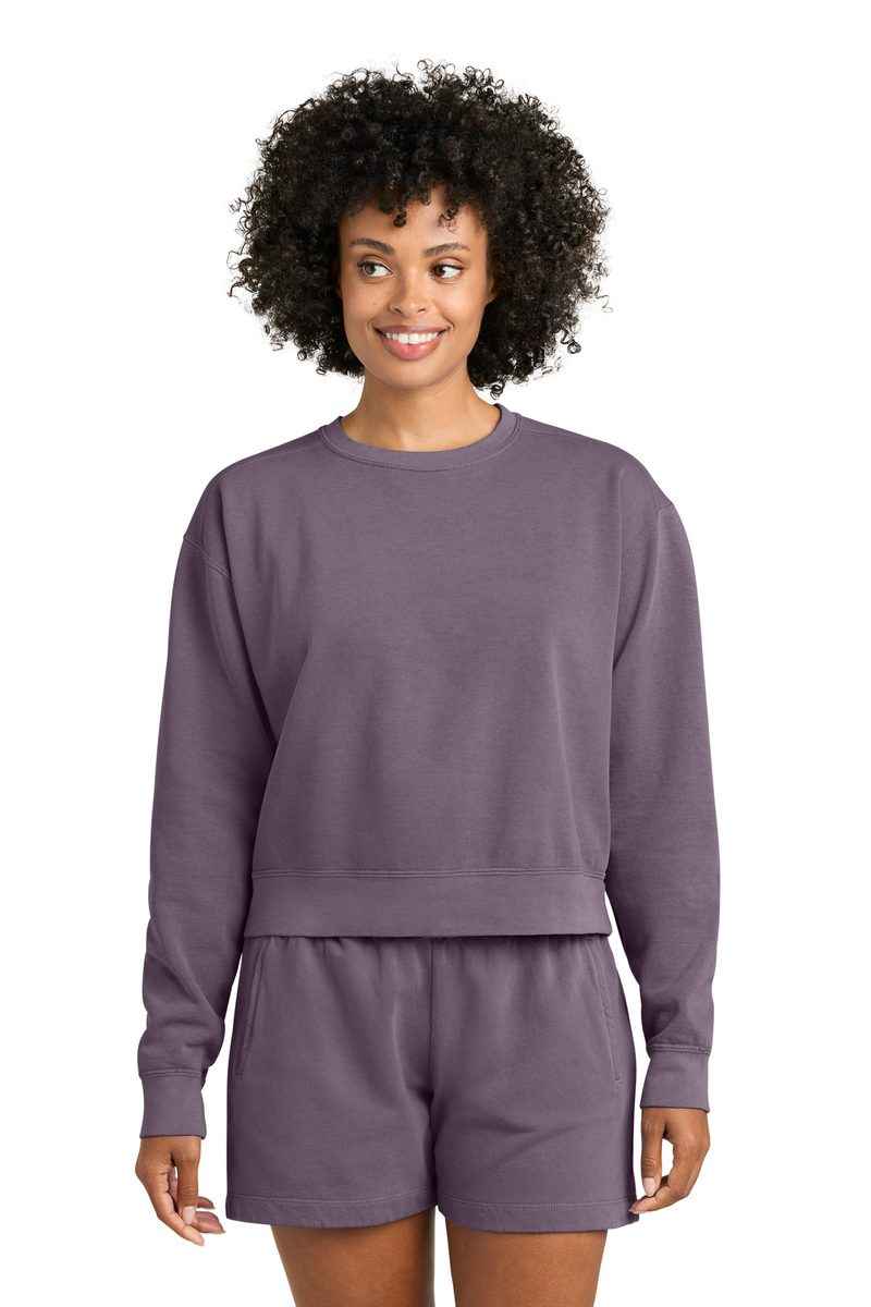 Comfort Colors 1566L - Women's Garment-Dyed Mid-Length Crewneck Sweatshirt
