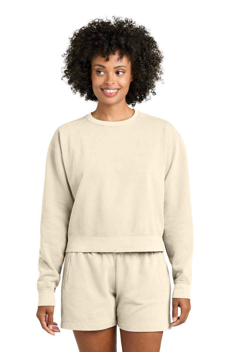 Comfort Colors 1566L - Women's Garment-Dyed Mid-Length Crewneck Sweatshirt