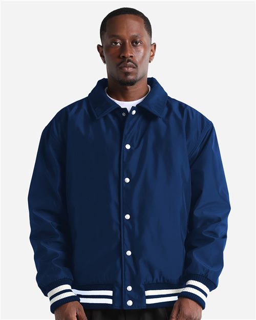 Shaka Wear SHCVBJ - Unisex Collared Varsity Jacket