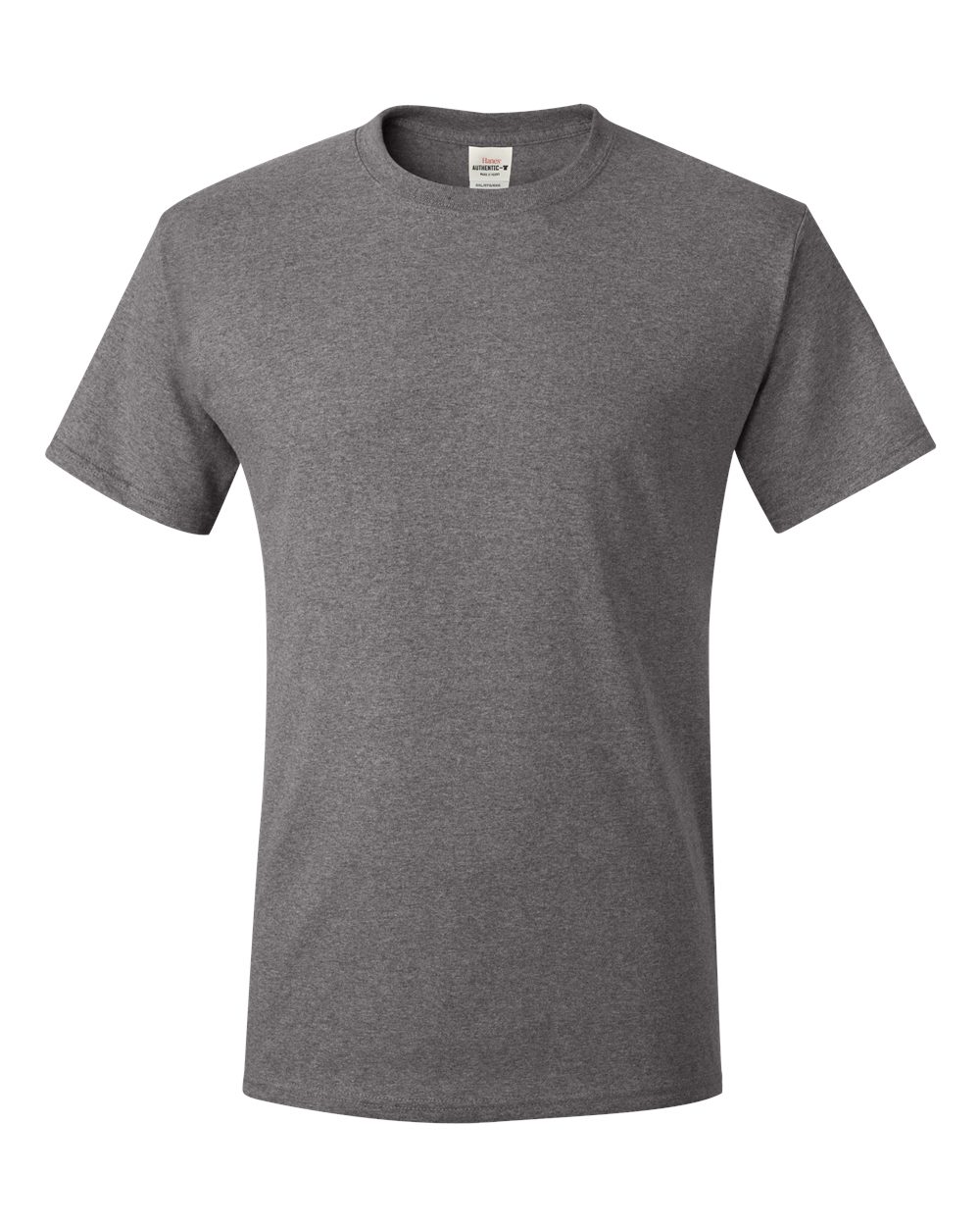 Hanes 5250 - Unisex Authentic T-Shirt — Charcoal Heather (flat)