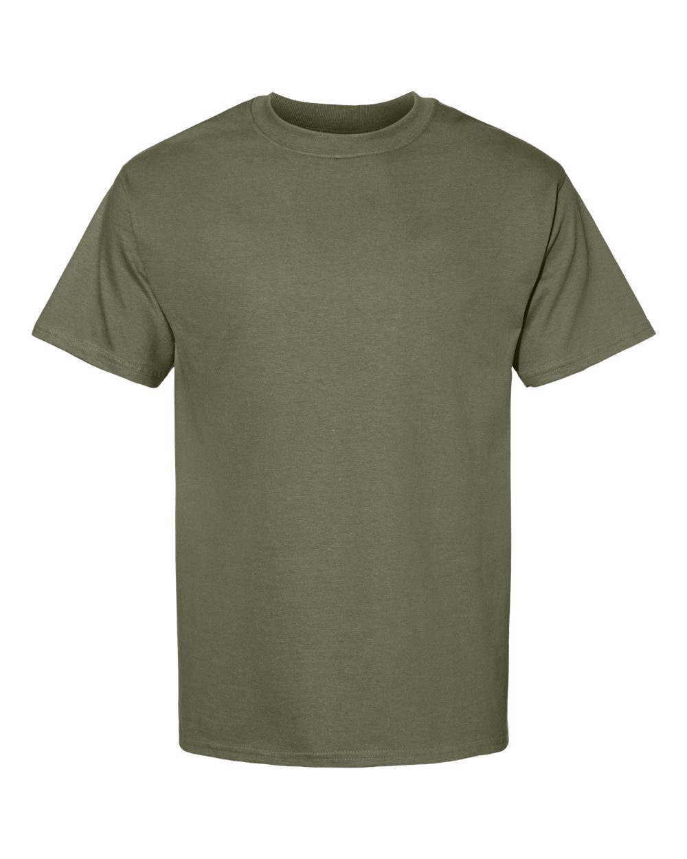 Hanes 5180 - Unisex Beefy-T® T-Shirt — Fatigue Green (flat)