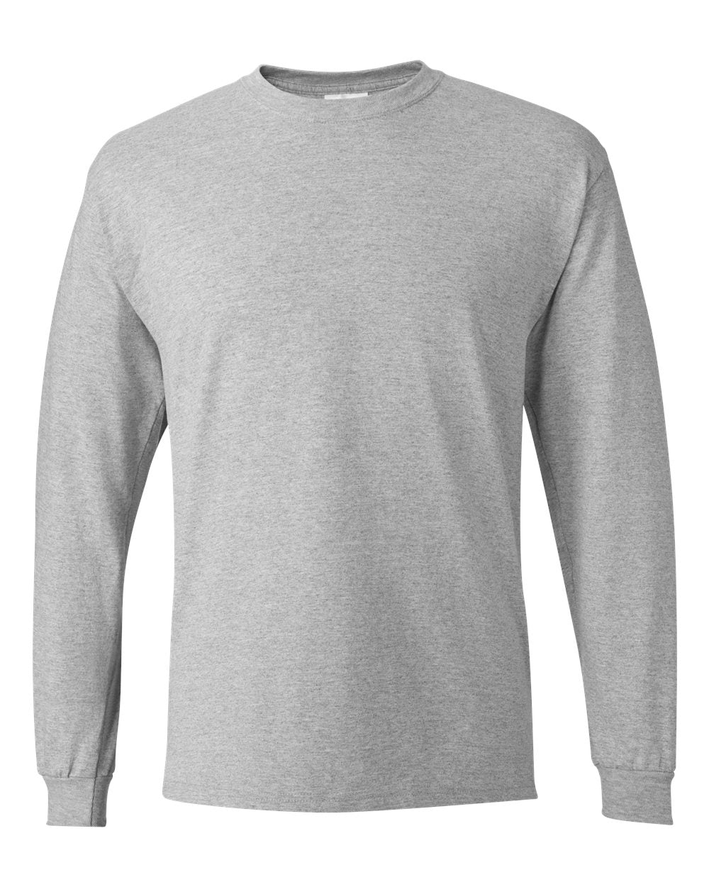 Hanes 5286 - Essential-T Long Sleeve T-Shirt — Light Steel (flat)