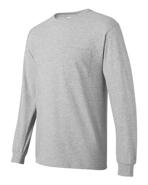 Hanes 5596 - Unisex Authentic Long Sleeve Pocket T-Shirt Hanes
