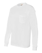 Hanes 5596 - Unisex Authentic Long Sleeve Pocket T-Shirt Hanes