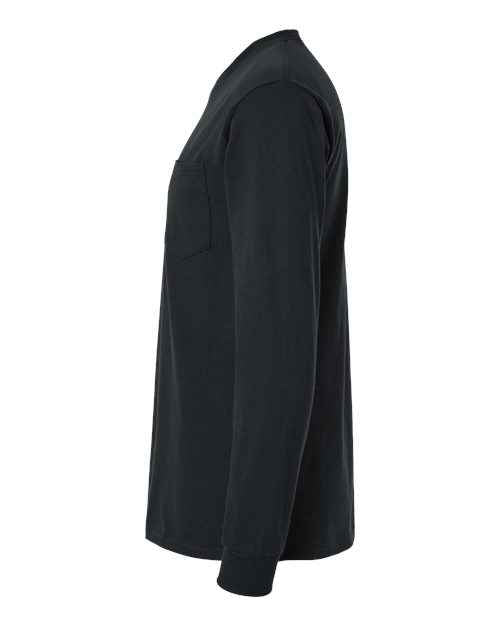 Gildan 2410 - Unisex Ultra Cotton Long Sleeve Pocket T-Shirt