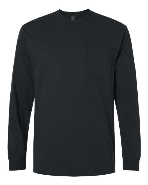 Gildan 2410 - Unisex Ultra Cotton® Long Sleeve Pocket T-Shirt Gildan