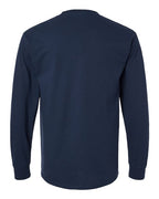 Gildan 2410 - Unisex Ultra Cotton Long Sleeve Pocket T-Shirt - Navy