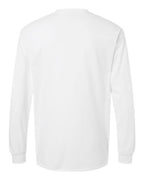 Gildan 2410 - Unisex Ultra Cotton Long Sleeve Pocket T-Shirt - White